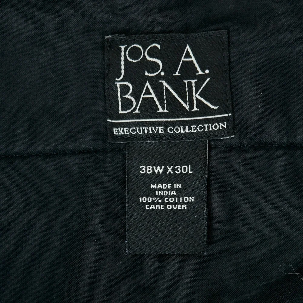 Jos A Bank Executive Collection‎ Navy Corduroy Pleated Cuffed Pants Mens 38x30